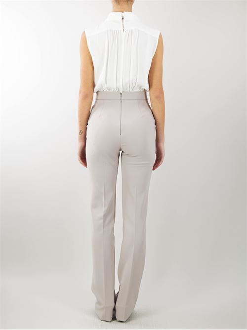 Combined crepe and viscose jumpsuit with tie Elisabetta Franchi ELISABETTA FRANCHI | Jumpsuits | TU00541E2CB4